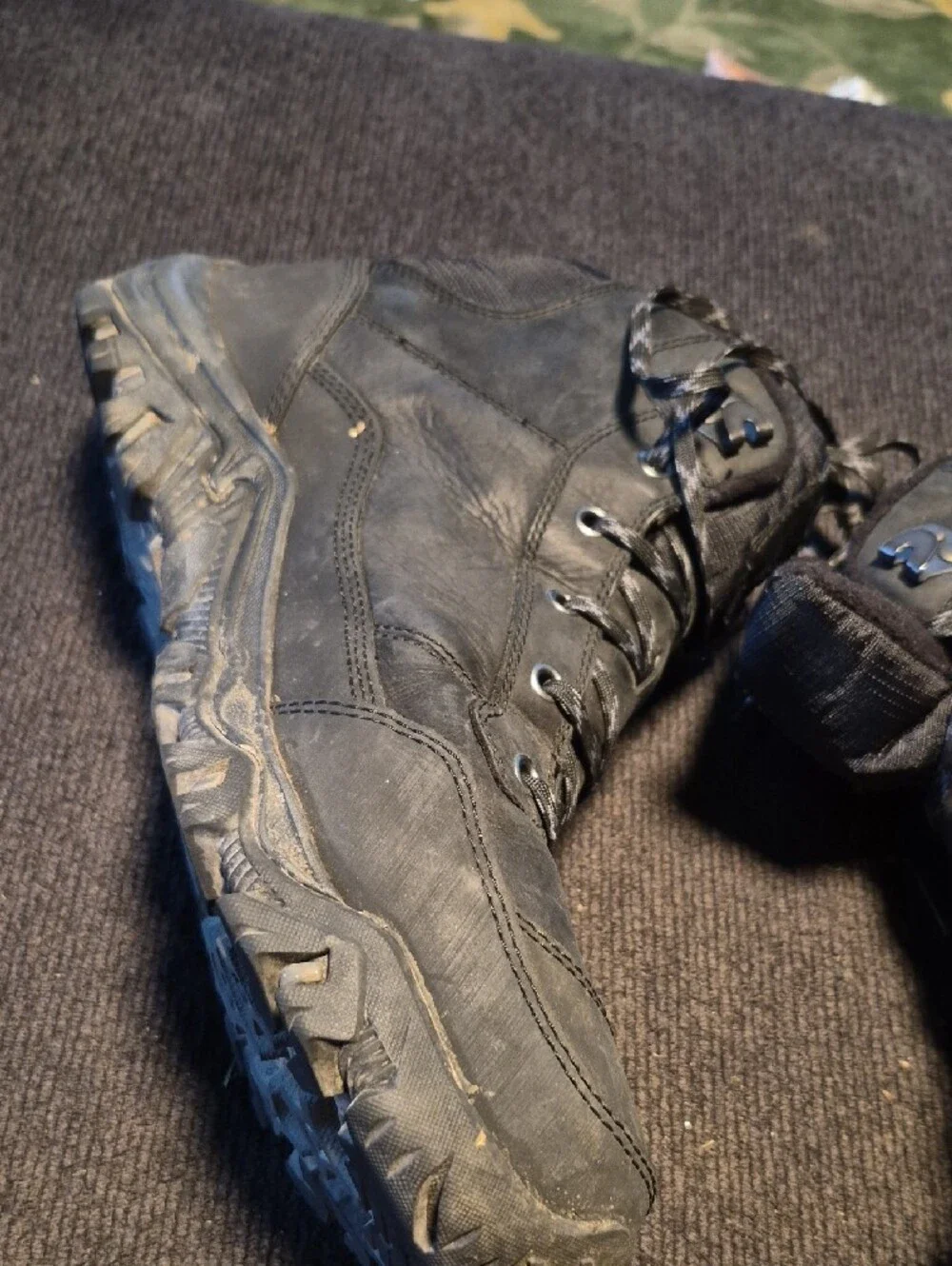 Merrell Men's Black Leather Hiking Boots